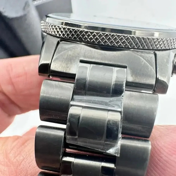 NEW Citizen Eco-Drive Nighthawk Watch Grey Stainless Steel Charcoal Grey Dial - Picture 7 of 7